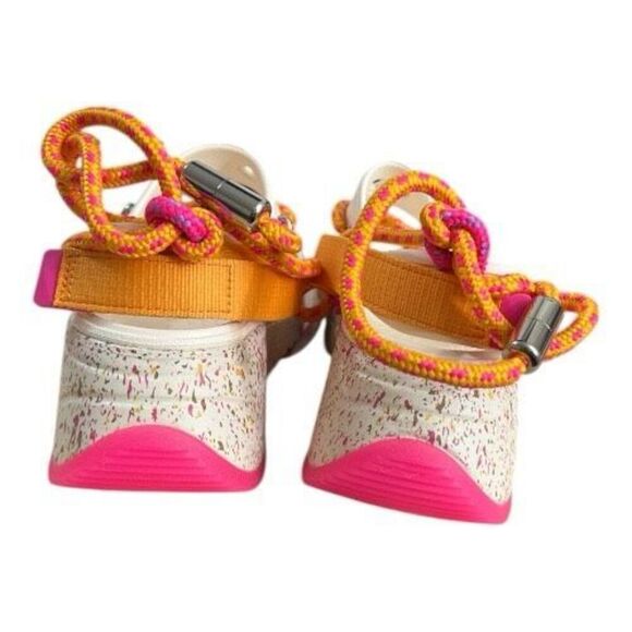 Crocs Hiker Xscape Festival Platform Sandals White Pink Women Size 6 Open Toe - Picture 6 of 14